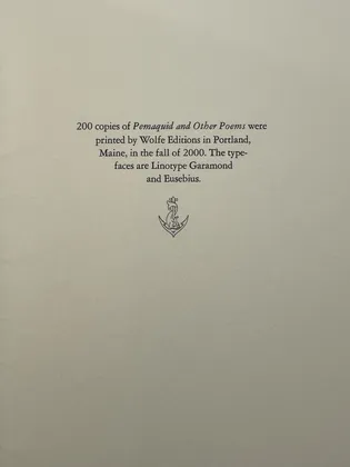 Colophon