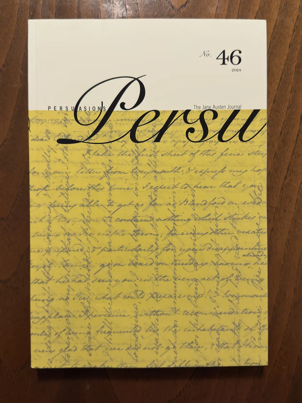Persuasions: The Jane Austen Journal, No. 46 — Front Cover