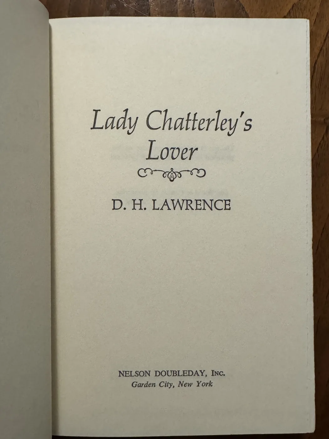 Lady Chatterley's Lover — Front Cover